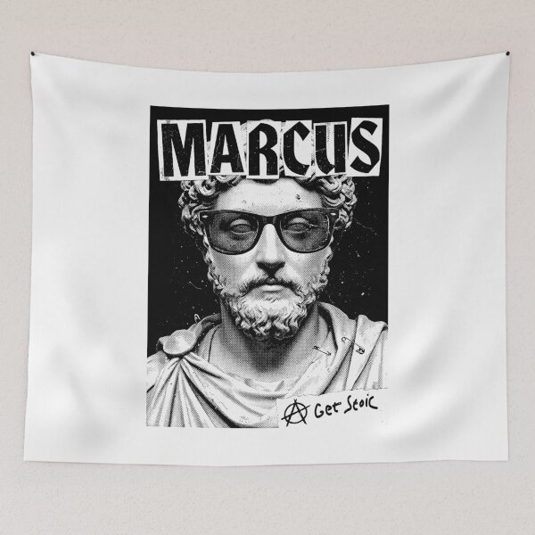 Item preview, Marcus Aurelius Funny Philosophy Get Stoic Vintage Punk designed and sold by GrandeDuc.