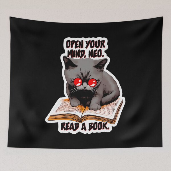 Item preview, Mewpheus - Open your mind, Neo. Read a book. designed and sold by Newdlebobs.