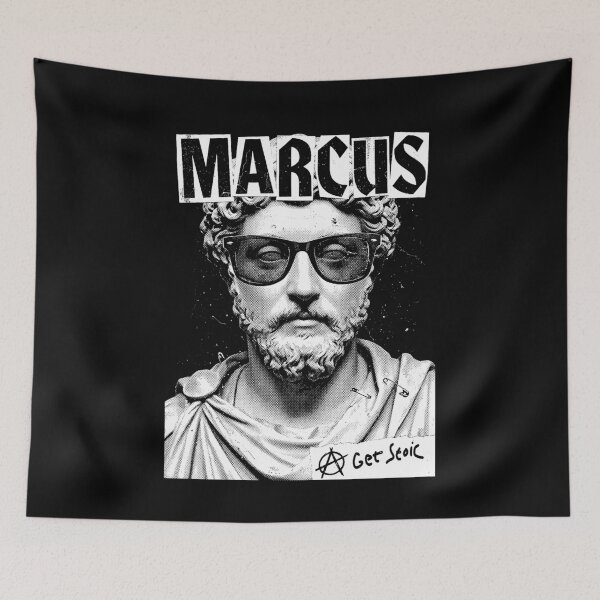 Item preview, Marcus Aurelius Funny Philosophy Get Stoic Vintage Punk designed and sold by GrandeDuc.