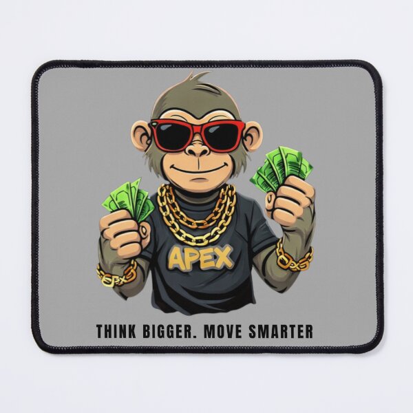 Item preview, Money Motivation Monkey - Think Bigger Move Smarter Streetwear designed and sold by ApexCollectives.
