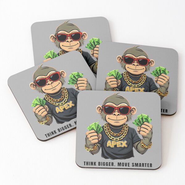 Item preview, Money Motivation Monkey - Think Bigger Move Smarter Streetwear designed and sold by ApexCollectives.