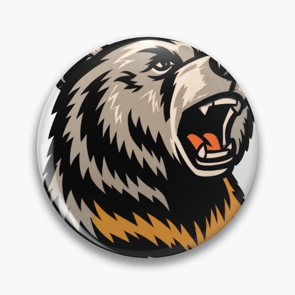 Item preview, T-Shirt - Sticker - Roaring Bear Emblem designed and sold by ForeverPrintsOK.
