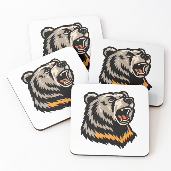 Item preview, T-Shirt - Sticker - Roaring Bear Emblem designed and sold by ForeverPrintsOK.