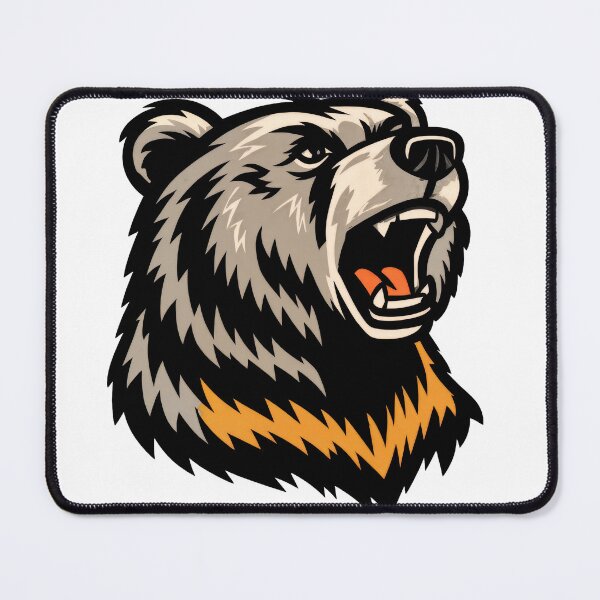 Item preview, T-Shirt - Sticker - Roaring Bear Emblem designed and sold by ForeverPrintsOK.