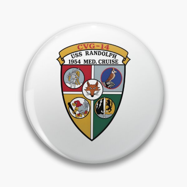 Item preview, USS Randolph (CVA-15) and CVG-14 1954 Mediterranean Cruise Deployment Patch designed and sold by CharlieDesings.