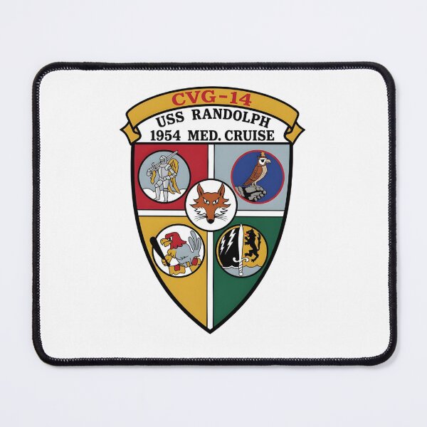 Item preview, USS Randolph (CVA-15) and CVG-14 1954 Mediterranean Cruise Deployment Patch designed and sold by CharlieDesings.