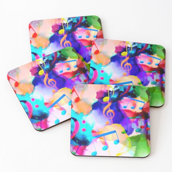 Item preview, Color Explosion Musical Notation designed and sold by KeeganCreations.