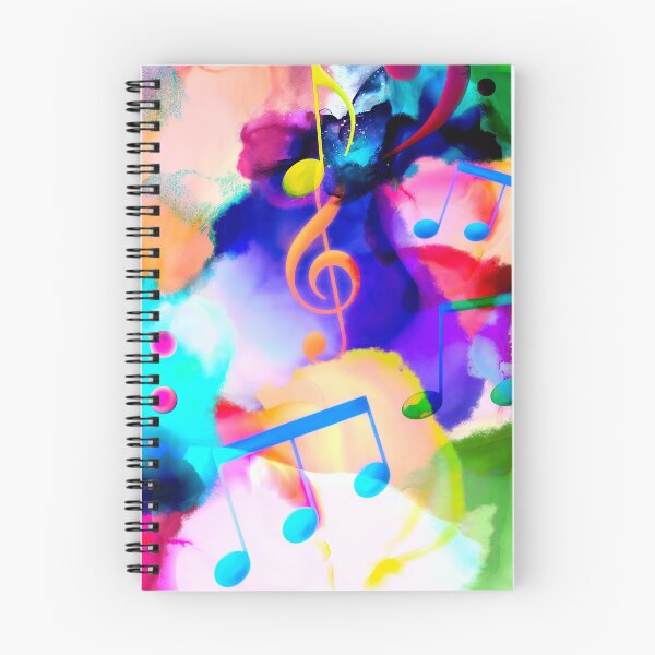 Item preview, Notación musical de explosión de color designed and sold by KeeganCreations.
