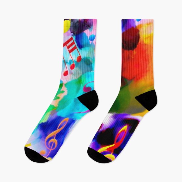 Item preview, Color Explosion Musical Notation designed and sold by KeeganCreations.