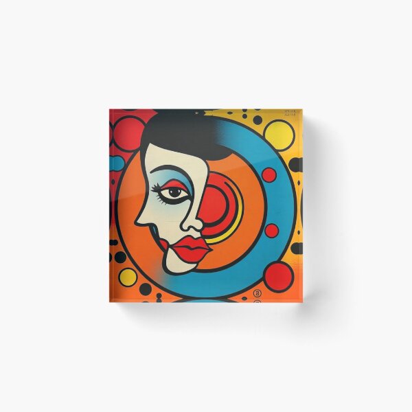 Item preview, Colorful Face Modern Cubist Style designed and sold by RAISC.