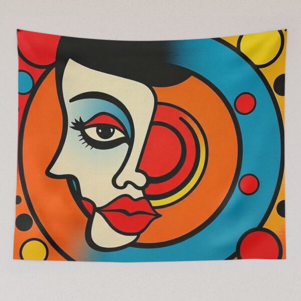 Item preview, Colorful Face Modern Cubist Style designed and sold by RAISC.