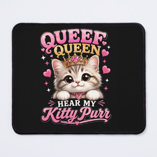 Item preview, Queef Queen Hear My Kitty Purr Funny Gifts For Cats designed and sold by Zbixu.