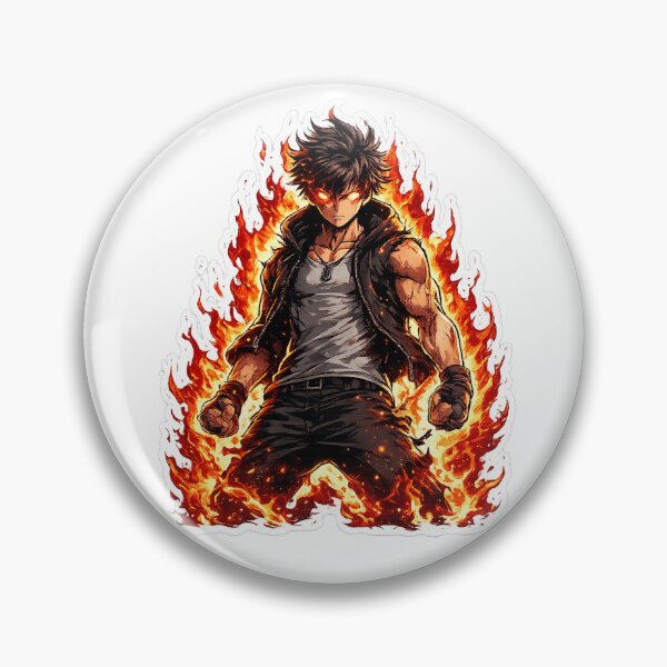 Item preview, Flame Aura Anime Hero designed and sold by Velmox.