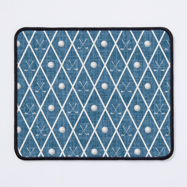 Item preview, Golf Balls & Clubs Argyle on Azure Blue designed and sold by KSimpson838.