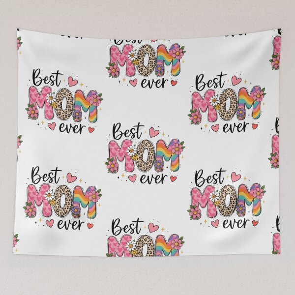 Item preview, Best Mom Ever Colorful Mother’s Day Design | Cute Floral Rainbow Mom Gift designed and sold by FloraMyst.