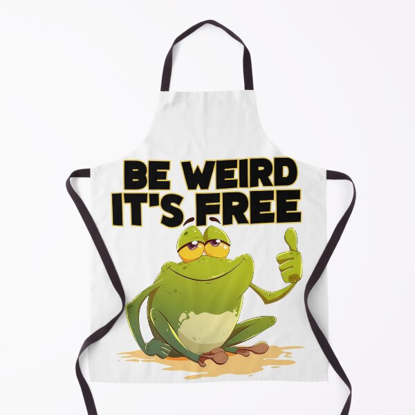 Item preview, Be Weird It's Free Funny Frog Mascot Humor Quotes Design designed and sold by DesignArtist.ia.
