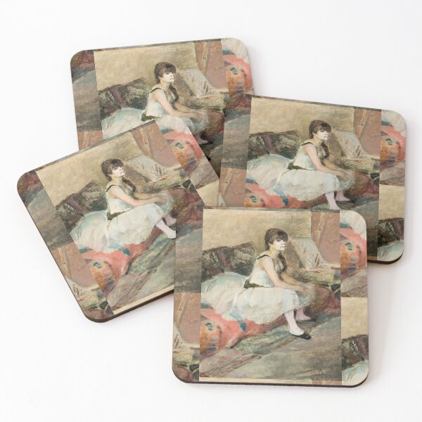 Item preview, Dancer Seated on a Pink Divan by Henri de Toulouse-Lautrec | Vintage Ballet Fine Art Poster Print designed and sold by artofuniverse.