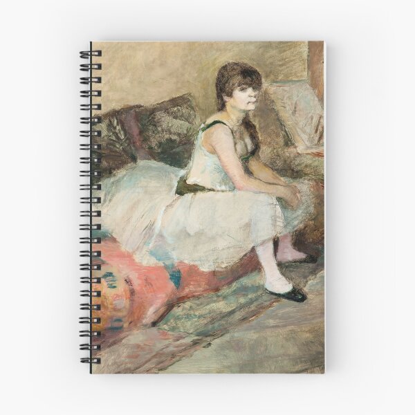Item preview, Dancer Seated on a Pink Divan by Henri de Toulouse-Lautrec | Vintage Ballet Fine Art Poster Print designed and sold by artofuniverse.