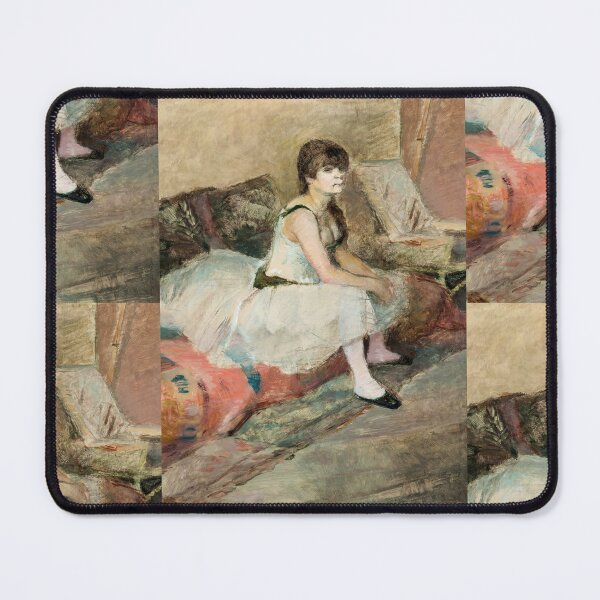 Item preview, Dancer Seated on a Pink Divan by Henri de Toulouse-Lautrec | Vintage Ballet Fine Art Poster Print designed and sold by artofuniverse.