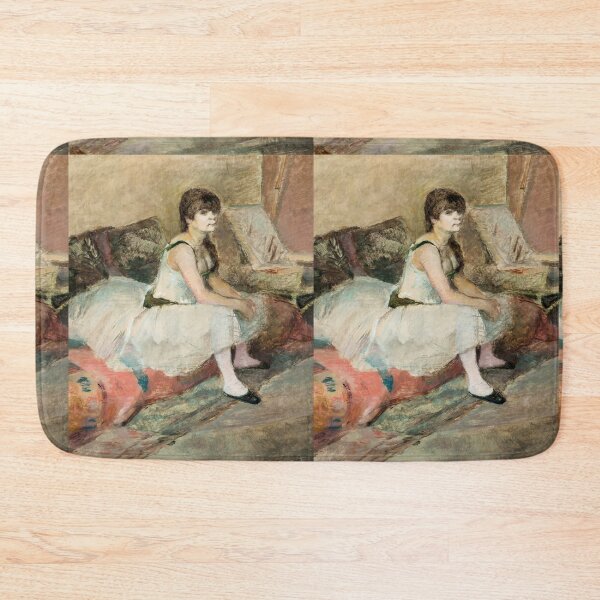 Item preview, Dancer Seated on a Pink Divan by Henri de Toulouse-Lautrec | Vintage Ballet Fine Art Poster Print designed and sold by artofuniverse.