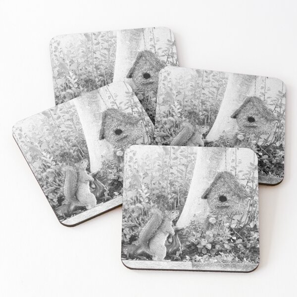 Item preview, Squirrel and Birdhouse designed and sold by sky earth human.