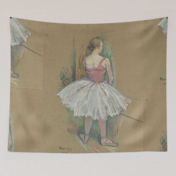 Item preview, Danseuse En Pied Vue De Dos by Henri de Toulouse-Lautrec | Vintage Ballet Art Poster Print designed and sold by artofuniverse.