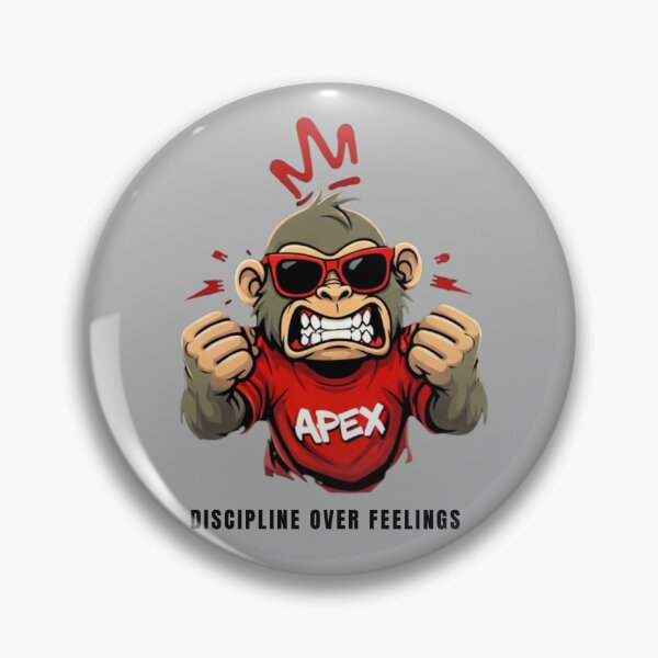 Item preview, Angry Gym Monkey - Discipline Over Feelings Motivational Streetwear designed and sold by ApexCollectives.
