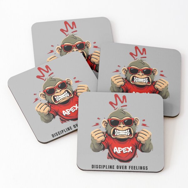 Item preview, Angry Gym Monkey - Discipline Over Feelings Motivational Streetwear designed and sold by ApexCollectives.