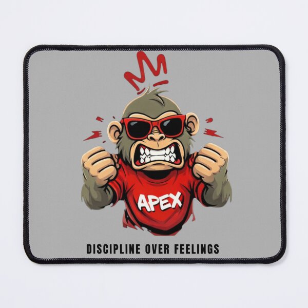 Item preview, Angry Gym Monkey - Discipline Over Feelings Motivational Streetwear designed and sold by ApexCollectives.