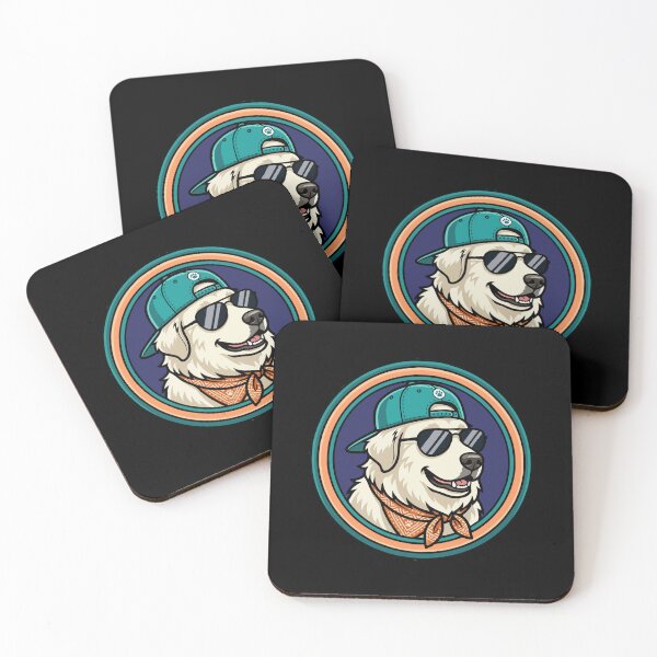 Item preview, Great Pyrenees Dog Dad - Cool Sunglasses and Cap Mascot Art designed and sold by The Real Life Symphony.