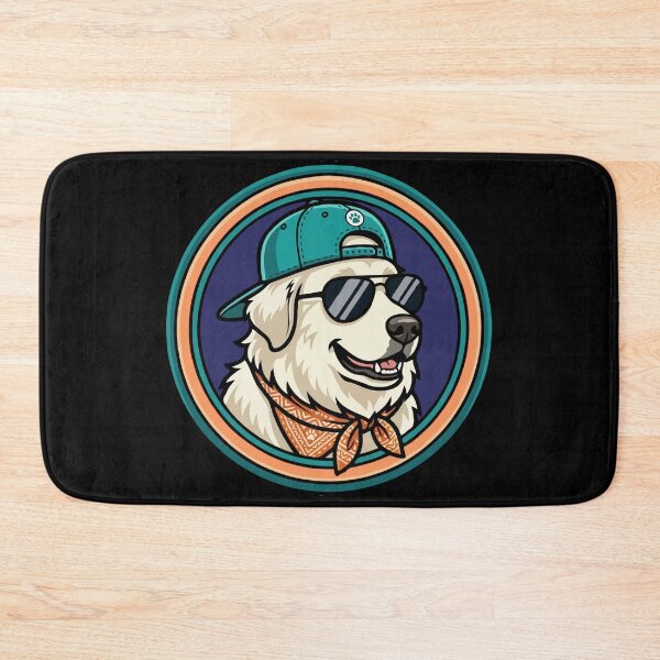 Item preview, Great Pyrenees Dog Dad - Cool Sunglasses and Cap Mascot Art designed and sold by The Real Life Symphony.
