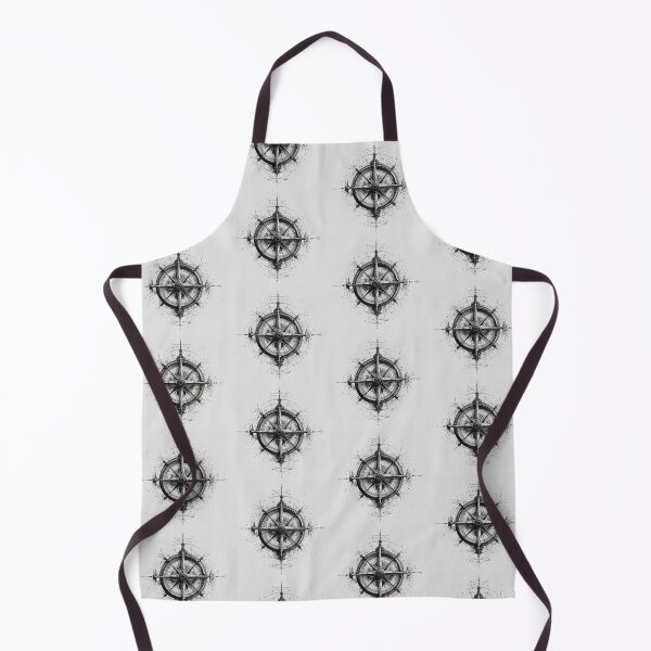 Item preview, Vintage Compass Rose Monochrome Nautical Illustration designed and sold by onubi.