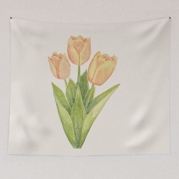 Item preview, Softly Into Spring – Tulip Watercolor designed and sold by MiniRadiance.