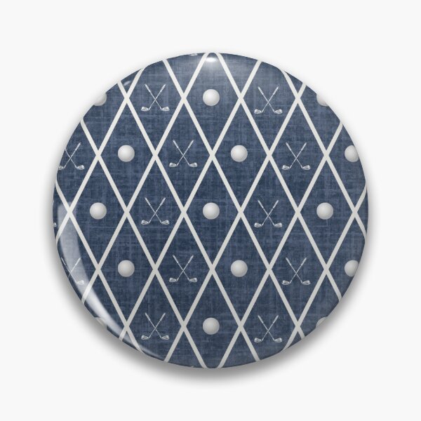 Item preview, Golf Balls & Clubs Argyle on Navy Blue designed and sold by KSimpson838.
