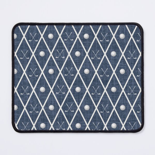 Item preview, Golf Balls & Clubs Argyle on Navy Blue designed and sold by KSimpson838.