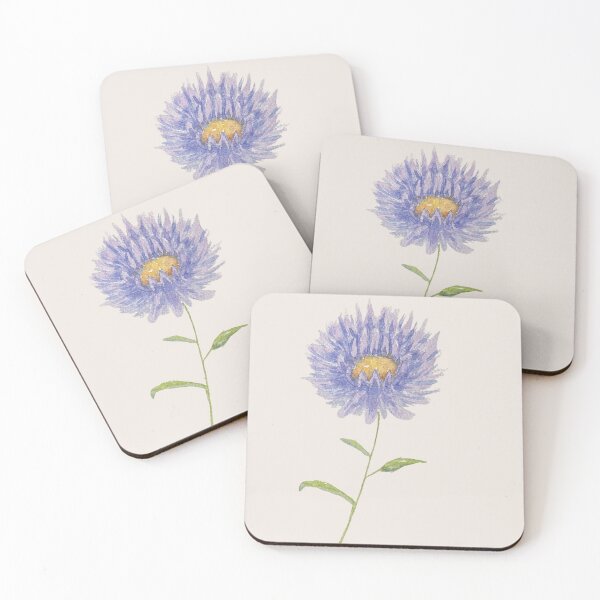 Item preview, Whisper of the Aster – Watercolor Flower designed and sold by MiniRadiance.