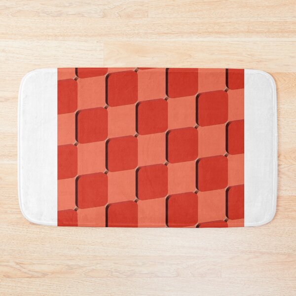 Item preview, Red grid wallpaper designed and sold by Dzaula.