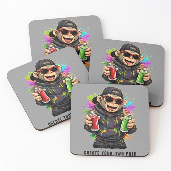 Item preview, Urban Graffiti Monkey - Create Your Own Path Streetwear designed and sold by ApexCollectives.