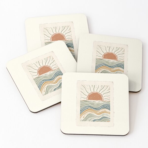 Item preview, Abstract Sun Ocean Waves Bohemian designed and sold by SplashTastic.