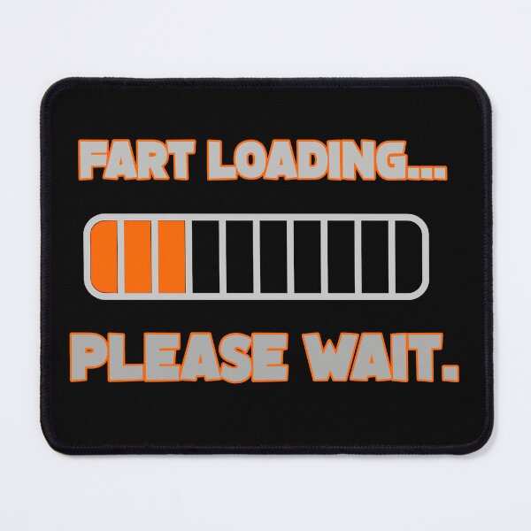 Item preview, Fart Loading Please Wait Funny Retro Tech Humorous Quote Design designed and sold by DesignArtist.ia.