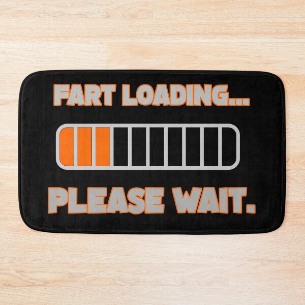 Item preview, Fart Loading Please Wait Funny Retro Tech Humorous Quote Design designed and sold by DesignArtist.ia.
