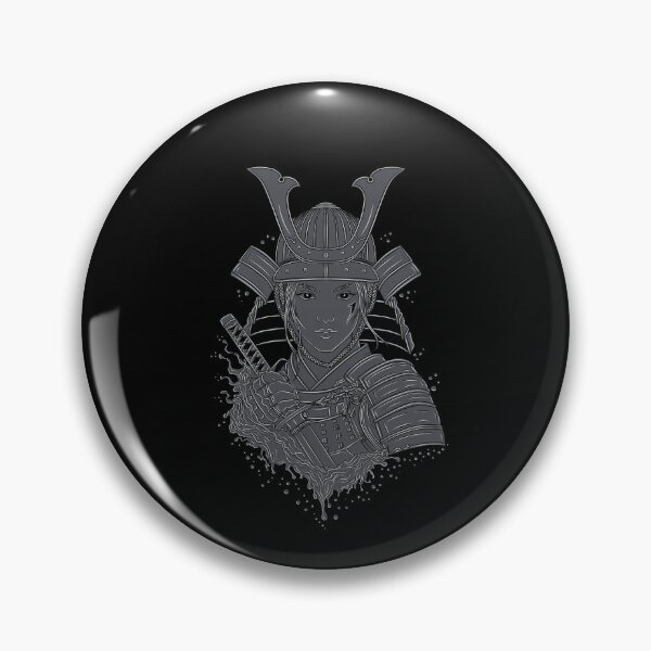 Aperçu de l'œuvre Fille Samouraï Grise Flow créée et vendue par DigitalArtTK.