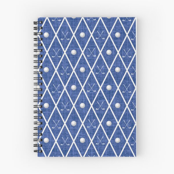 Item preview, Golf Balls & Clubs Argyle on Medium Blue designed and sold by KSimpson838.