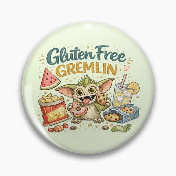 Item preview, Gluten Free Gremlin – Funny Coeliac Snack Lover Cute Kawaii Foodie Illustration Design designed and sold by My Gluten Free Life UK.