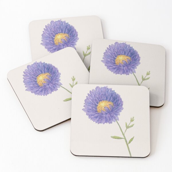Item preview, Quiet Radiance – Purple Aster Watercolor designed and sold by MiniRadiance.