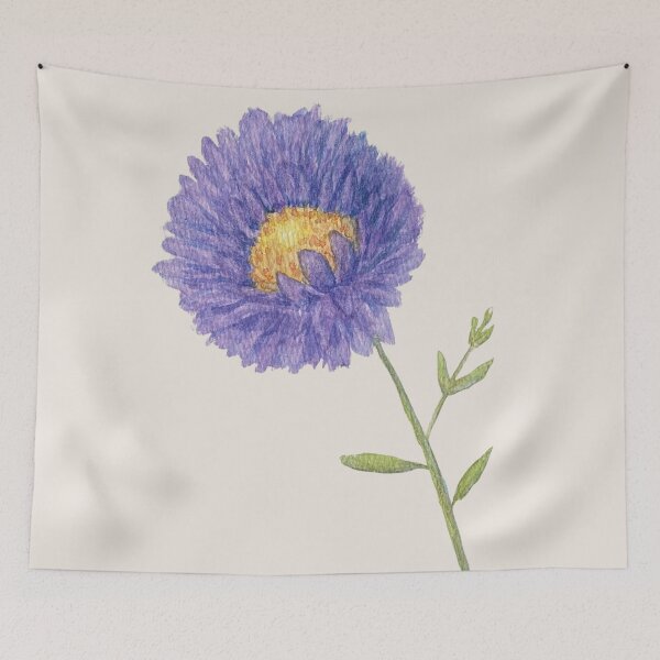 Item preview, Quiet Radiance – Purple Aster Watercolor designed and sold by MiniRadiance.