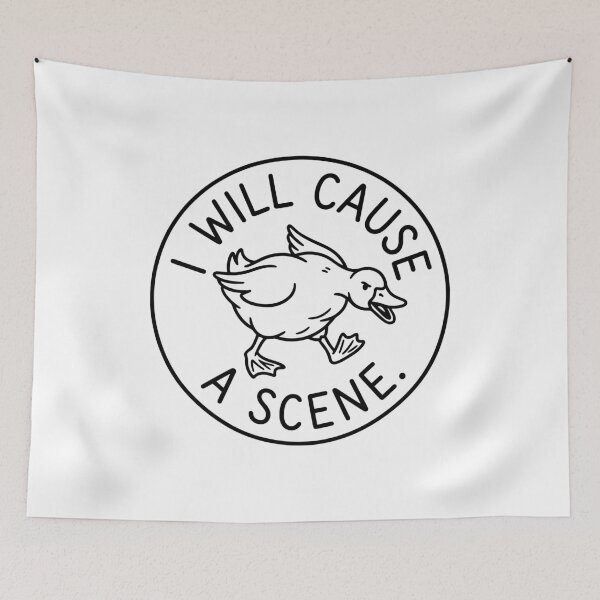 Item preview, I Will Cause A Scene Funny Silly Goose designed and sold by gunaone-design.