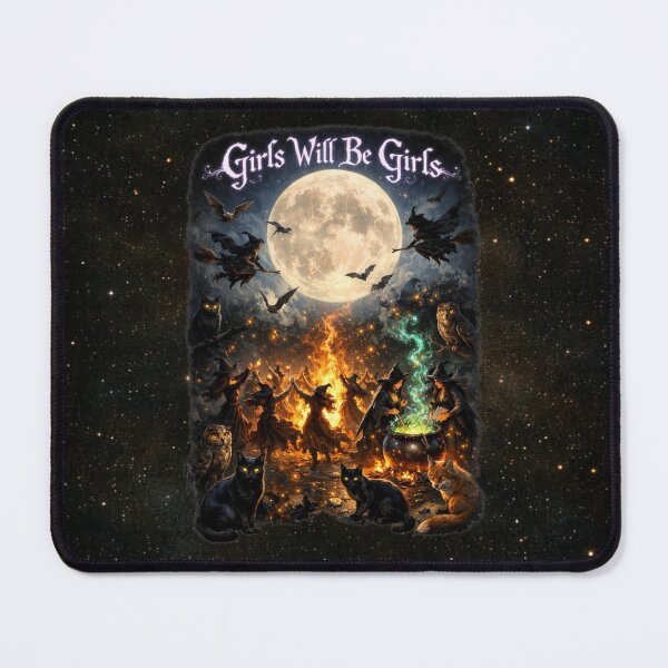 Item preview, Girls Will Be Girls – Witches of the Fiery Moon designed and sold by MysticOzzy.