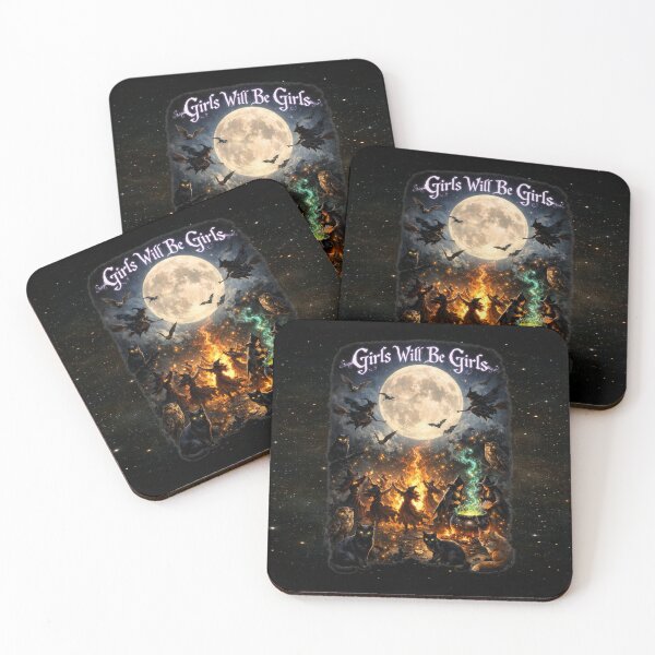 Item preview, Girls Will Be Girls – Witches of the Fiery Moon designed and sold by MysticOzzy.