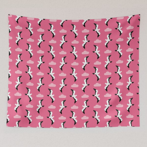 Item preview, Seagulls on pink designed and sold by reneesillus.